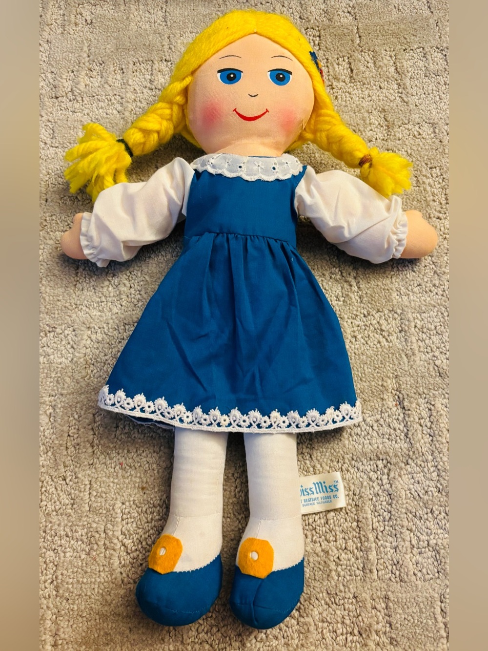 Vintage 1977 Swiss Miss Doll